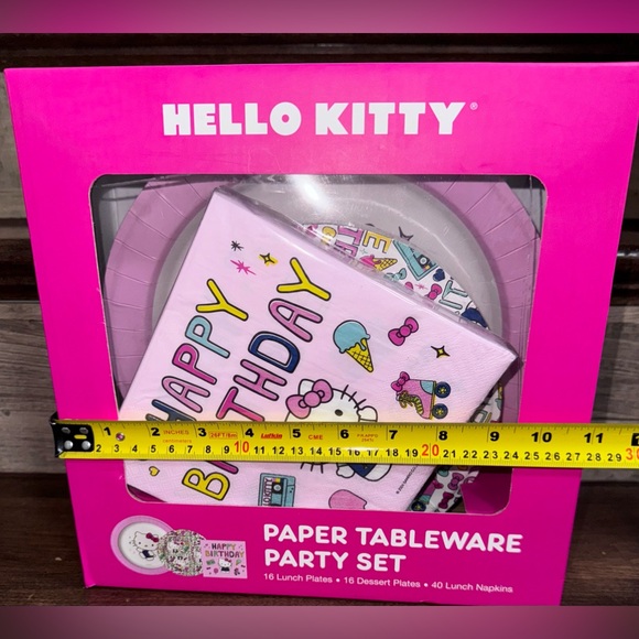Super Cute Hello Kitty Birthday Paper Tableware Party Set - NEW - Picture 6 of 7